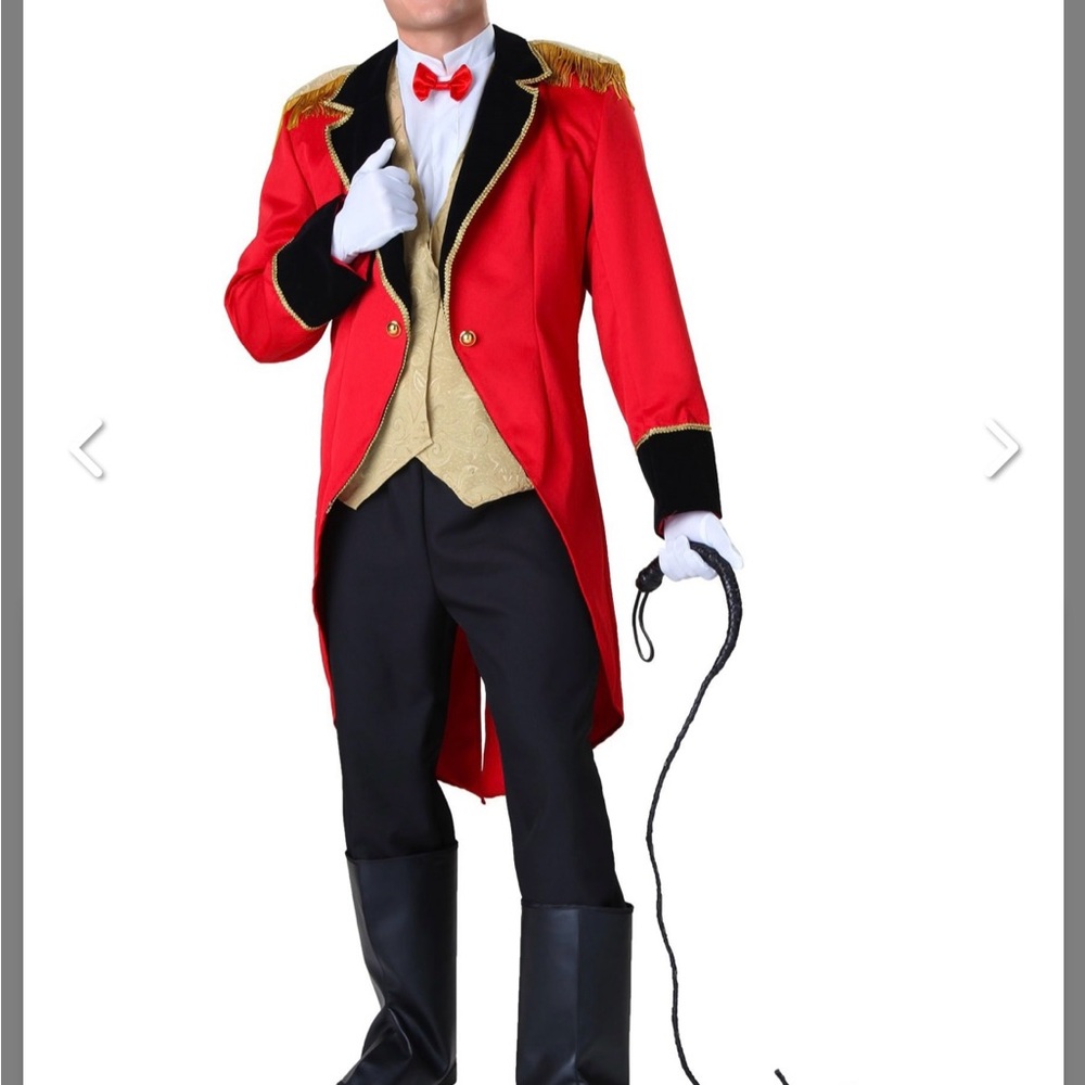 Men’s Ringmaster Jacket - Red and Gold